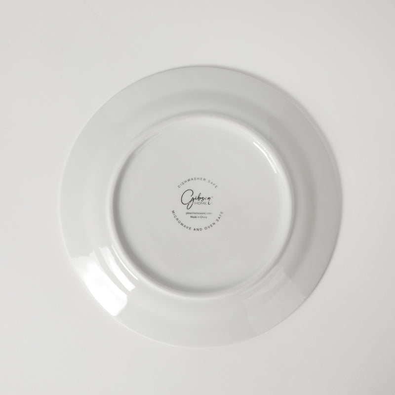 Gibson Home Noble Court 7.5" Dessert Plate - White - Fine Ceramic - PDQ