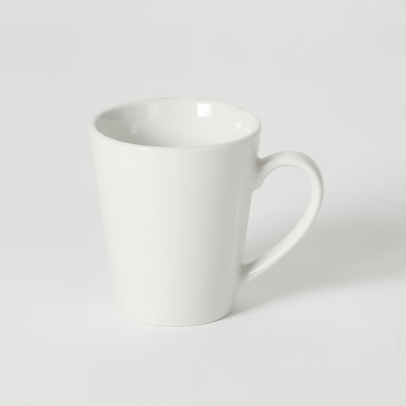 Gibson Home Noble Court 12oz Cup in PDQ - White - Fine Ceramic - PDQ