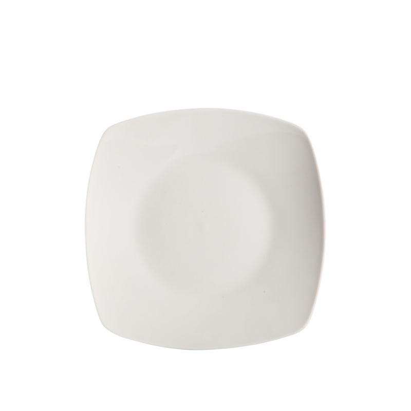 Gibson Home Hagen 30pc Dinnerware Set - Service for 6 - White - Square - Fine Ceramic - Gift Box