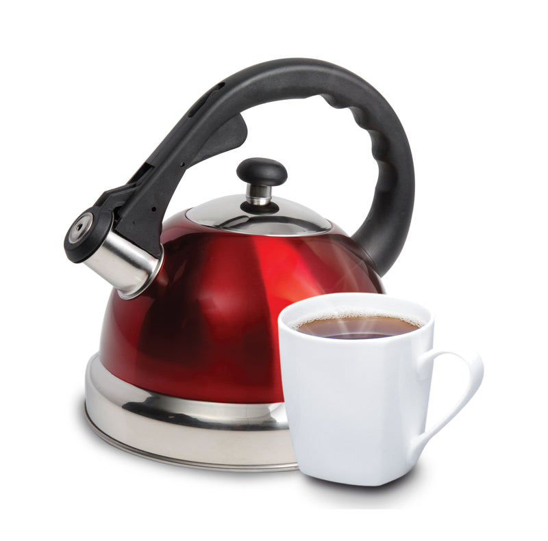 Mr. Coffee Claredale 1.9qt Stainless Steel Tea Kettle - Nylon Handle - Gift Box