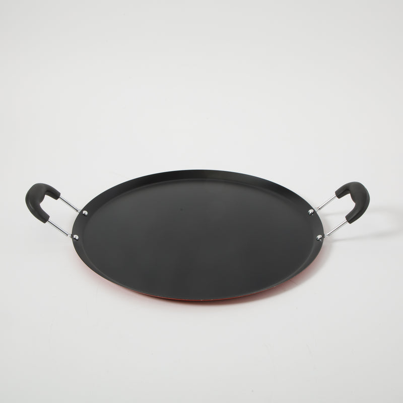 Oster Zadora 14" Non-Stick Steel Comal - Bakelite Wire Handle - Color Label