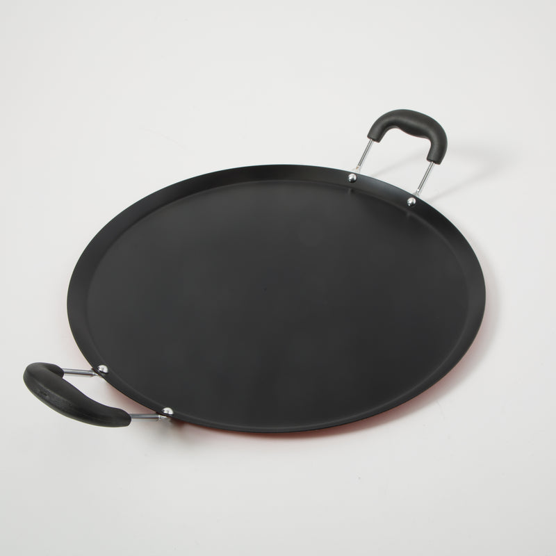 Oster Zadora 14" Non-Stick Steel Comal - Bakelite Wire Handle - Color Label