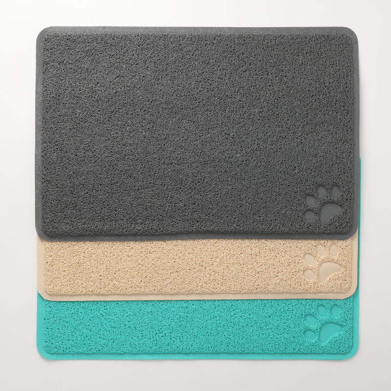 Gibson Home Pet Elements 23.6" Pet Mat - Rect. - 3 Assorted Colors - PVC 480 G - O/S - Hang Tag