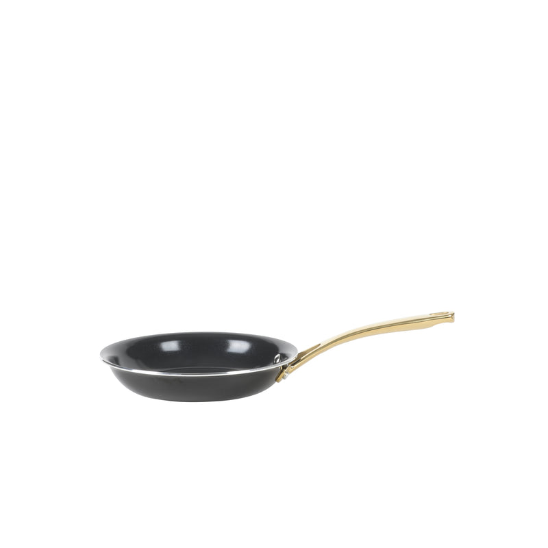 Martha Stewart 14pc Aluminum Cookware Combo Set - Black - Non Stick Interior & Enamel Exterior - Stainless Steel Long & Helper Handle w/ Gold Pvd- Factory Remailer