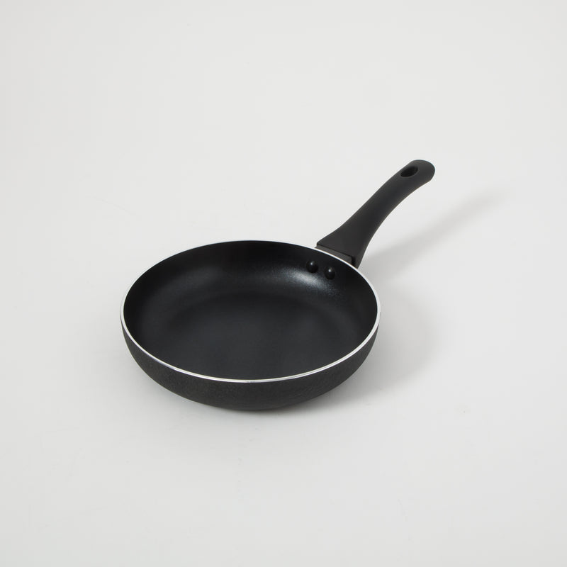 Oster Ashford 8" Aluminum Frying Pan - Black - Nonstick - Textured Exterior - Soft Touch Bakelite Handle - Color Label