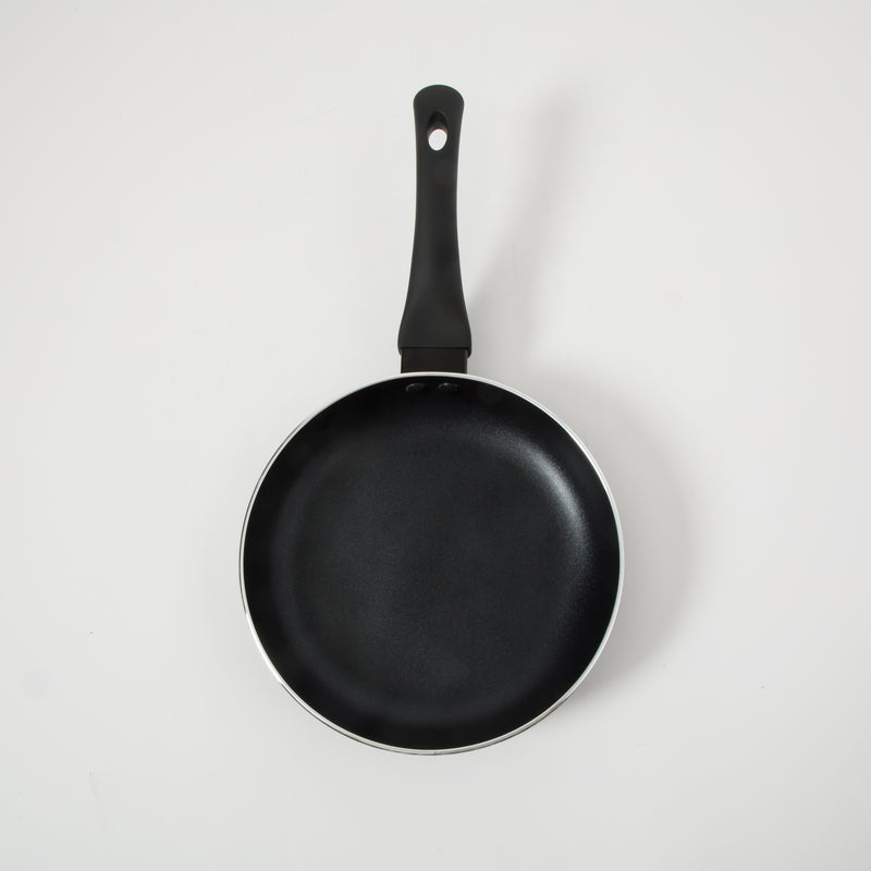 Oster Ashford 8" Aluminum Frying Pan - Black - Nonstick - Textured Exterior - Soft Touch Bakelite Handle - Color Label