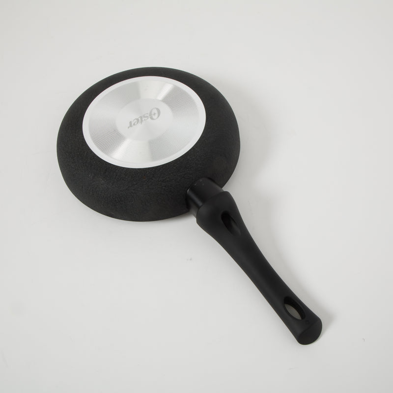 Oster Ashford 8" Aluminum Frying Pan - Black - Nonstick - Textured Exterior - Soft Touch Bakelite Handle - Color Label