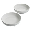 Gibson Home Great Essentials 2pc 8.5" Dinner Bowl Set - White - Fine Ceramic - 4-Way Color Sleeve