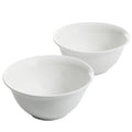 Gibson Home Great Essentials 2pc 7.5" All-Purpose Bowl Set - White - Fine Ceramic - 4-Way Color Sleeve