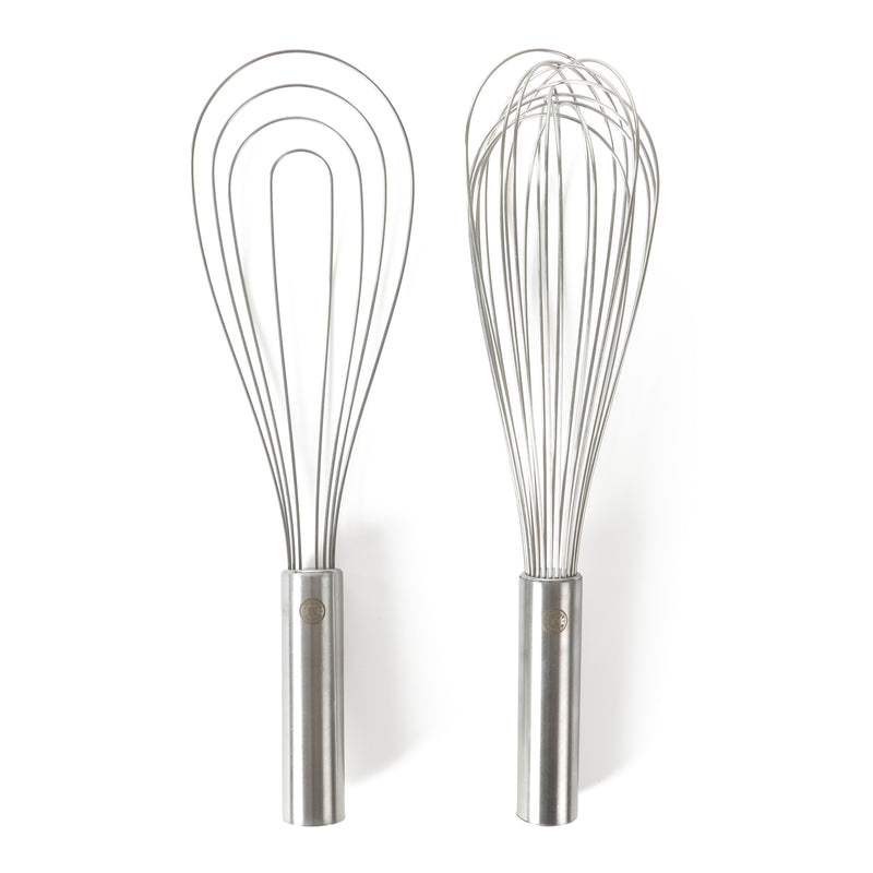 Martha Stewart Richburn 2pc 12" Stainless Steel Balloon Whisk & Flat Whisk Set - Tie Card
