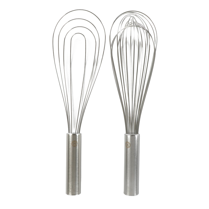 Martha Stewart Richburn 2pc 12" Stainless Steel Balloon Whisk & Flat Whisk Set - Tie Card