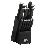 Oster Langmore 15pc Stainless Steel Cutlery Set w/ Black Block - PP Handle - Gift Box