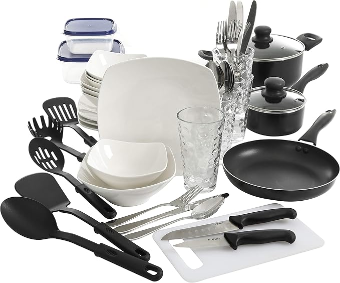 Gibson Home All U Need 45pc Dinnerware Combo Set - Gift Box Gift Box