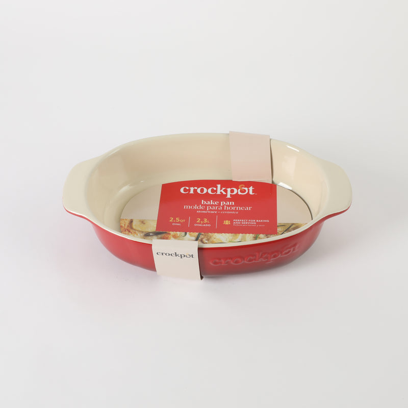 Crock-Pot Artisan 2.5qt Bakeware - Oval - Stoneware - O/S - Color Sleeve