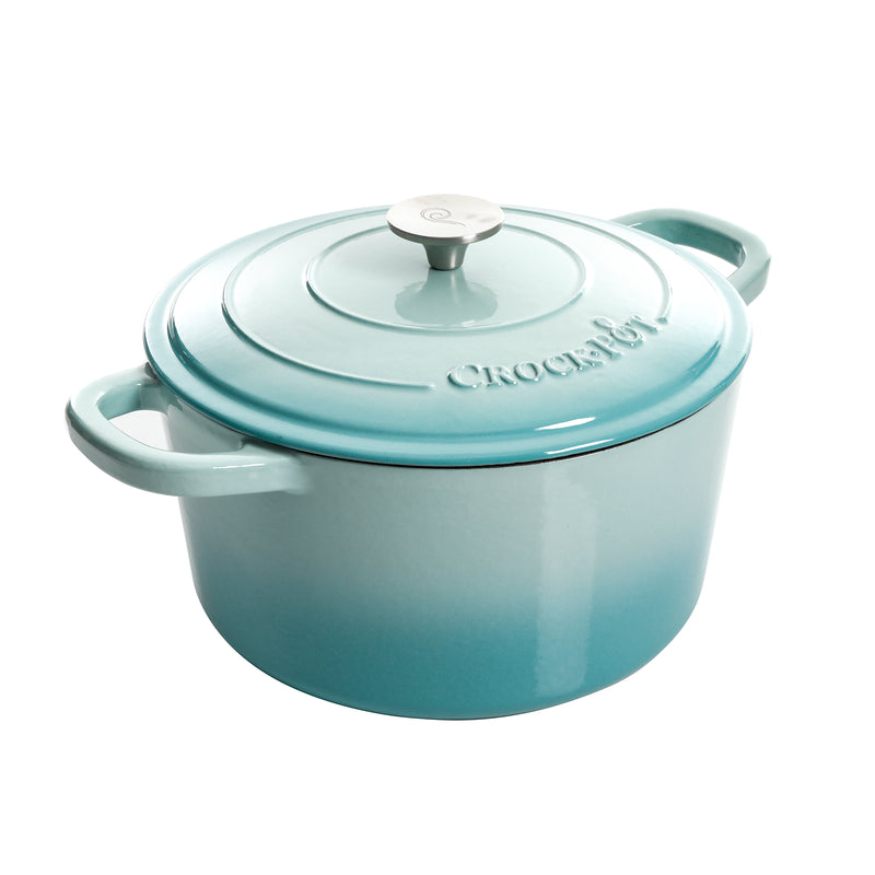 Crock-Pot Artisan 7qt Enamel Cast Iron Dutch Oven w/ Lid - Color Sleeve w/ Remailer