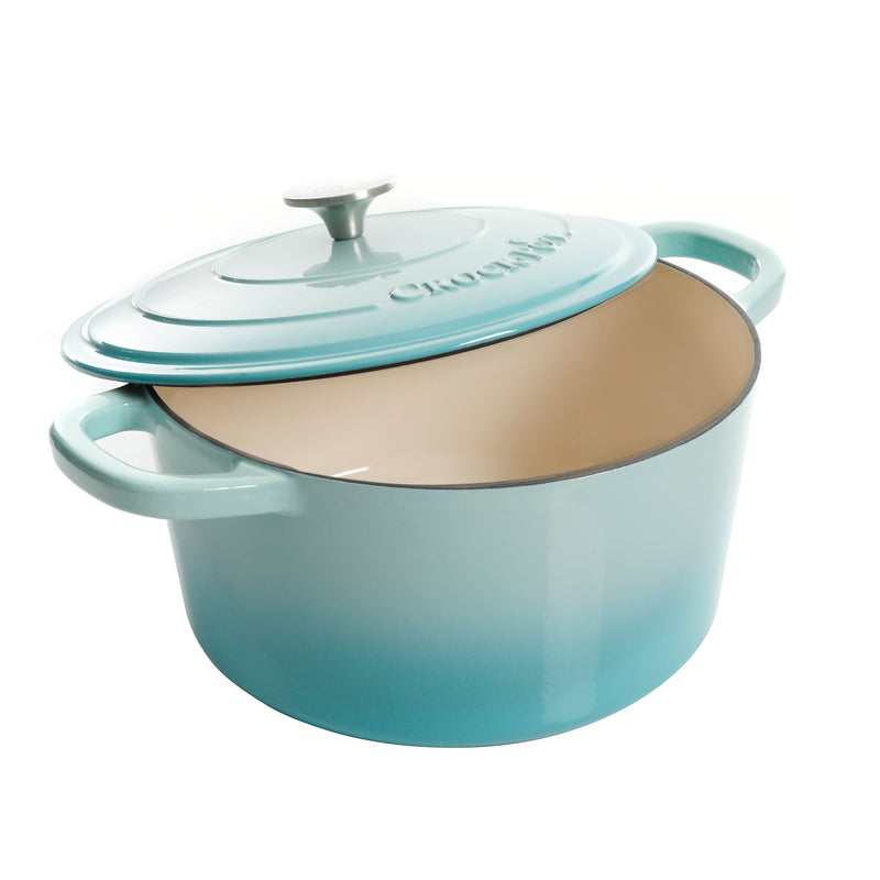 Crock-Pot Artisan 7qt Enamel Cast Iron Dutch Oven w/ Lid - Color Sleeve w/ Remailer