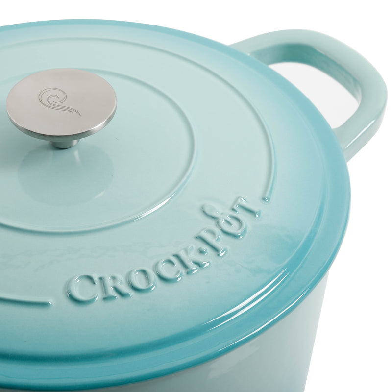 Crock-Pot Artisan 7qt Enamel Cast Iron Dutch Oven w/ Lid - Color Sleeve w/ Remailer