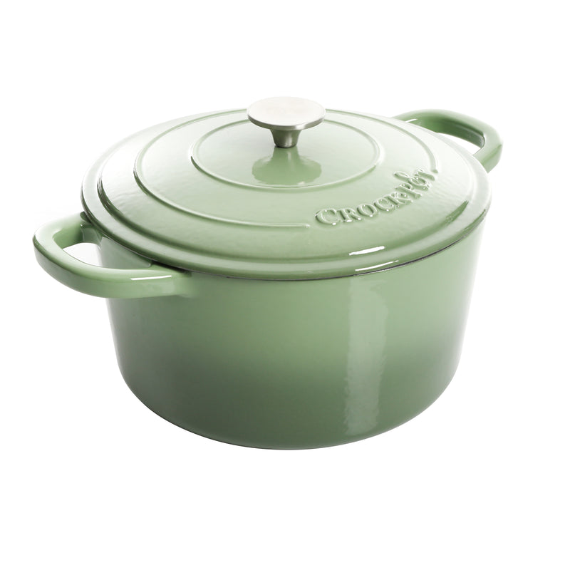 Crock-Pot Artisan 7qt Enamel Cast Iron Dutch Oven w/ Lid - Color Sleeve w/ Remailer