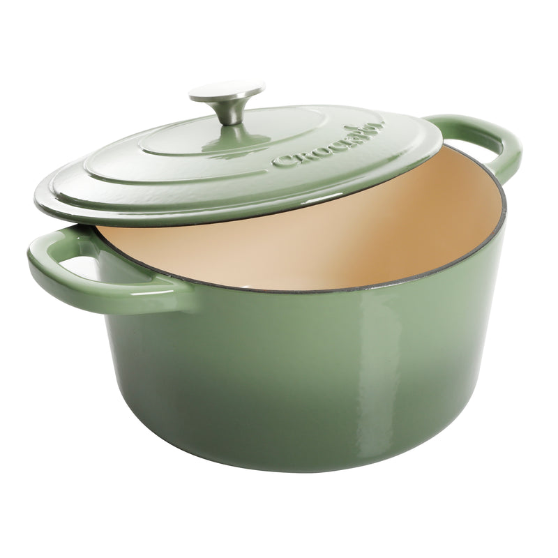 Crock-Pot Artisan 7qt Enamel Cast Iron Dutch Oven w/ Lid - Color Sleeve w/ Remailer