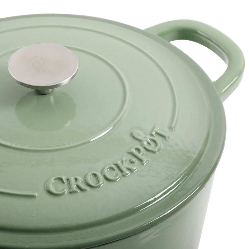 Crock-Pot Artisan 7qt Enamel Cast Iron Dutch Oven w/ Lid - Color Sleeve w/ Remailer