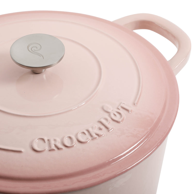Crock-Pot Artisan 7qt Enamel Cast Iron Dutch Oven w/ Lid - Color Sleeve w/ Remailer