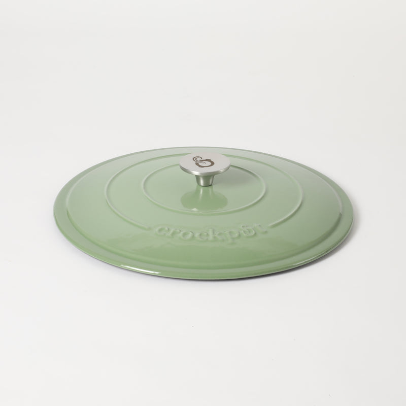 Crock-Pot Artisan 5qt Enamel Cast Iron Braiser Pan w/ Lid - Round - Color Sleeve w/ Remailer