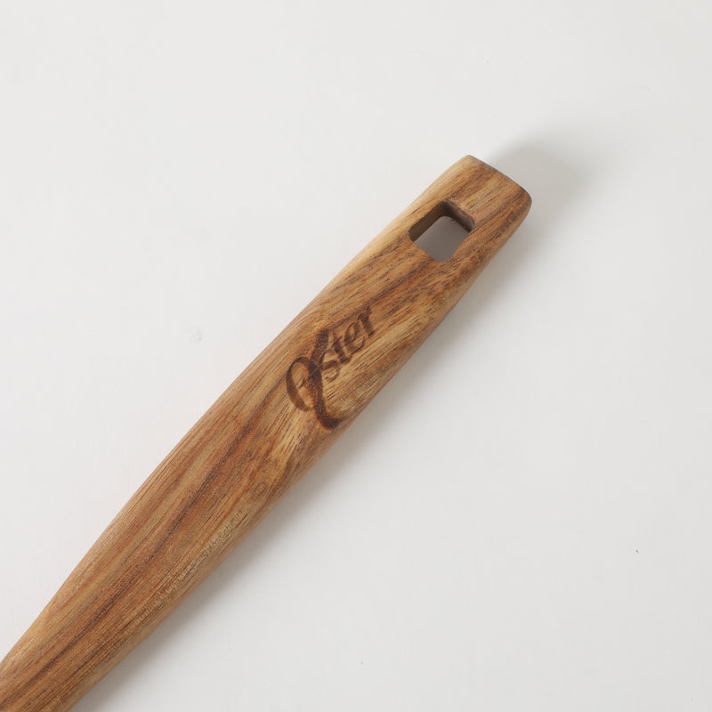 Oster Ingram Acacia Wood Slotted Turner - Tie Card