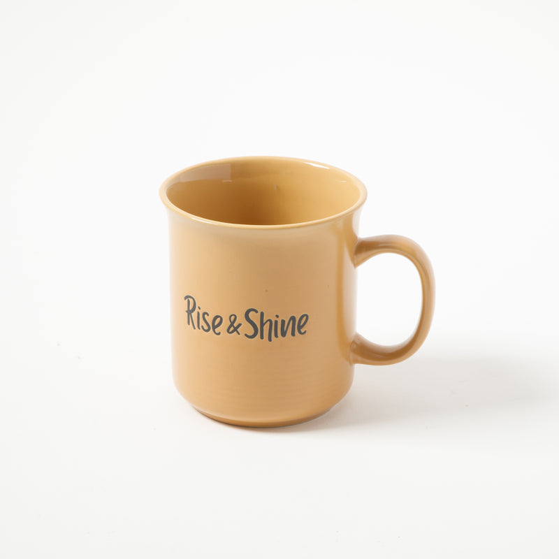 Gibson Home Thoughtful Morning 26oz Cup - 4 Assorted Designs - Solid Color - Stoneware - Open Stock