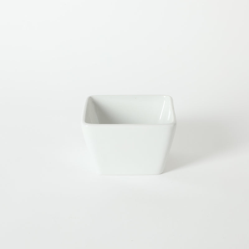 Gibson Elite Gracious Dining 3pc Tidbit Dish w/ Acacia Wood Base - White - Fine Ceramic - Gift Box