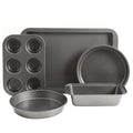 Gibson Home Love-to-Bake 5pc Carbon Steel Bakeware Set - Xylan Nonstick - Gift Box