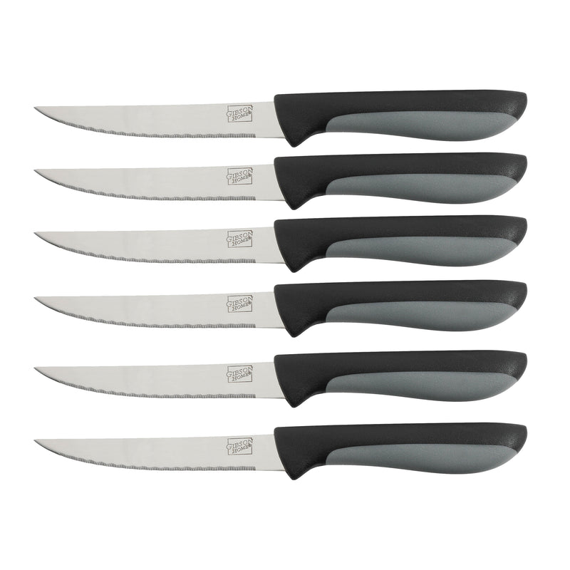 Gibson Home Dorian 14 pc Stainless Steel Cutlery  Set w/ Wood Block - Gift Box