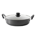 Gibson Home Highberry 12" Carbon Steel All Purpose Pan w/ Lid - Shrink Wrap w/ Color Label