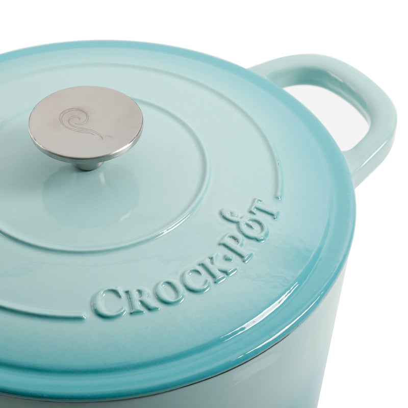 Crock-Pot Artisan 5qt Enamel Cast Iron Dutch Oven w/ Lid - Color Sleeve w/ Remailer