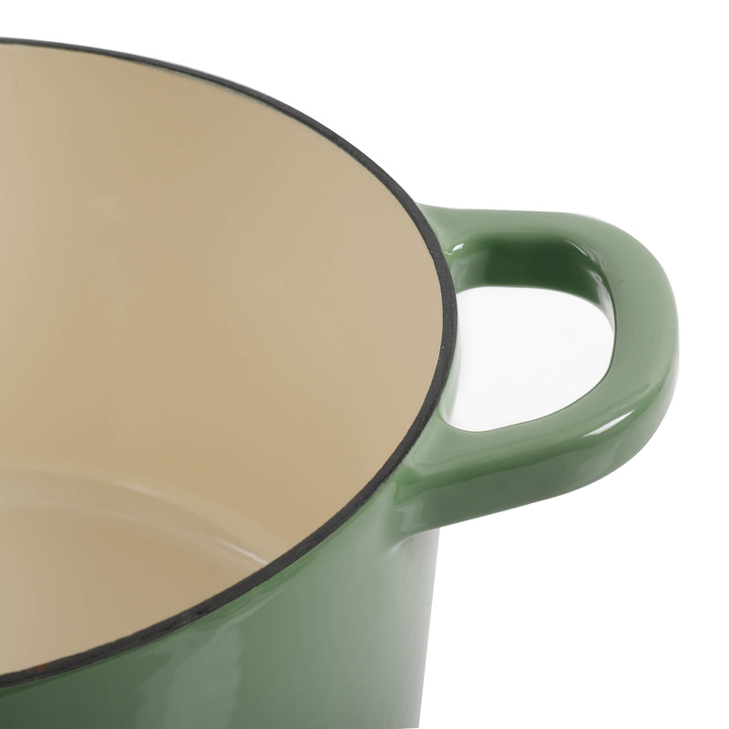 Crock-Pot Artisan 5qt Enamel Cast Iron Dutch Oven w/ Lid - Color Sleeve w/ Remailer - Pistachio Green