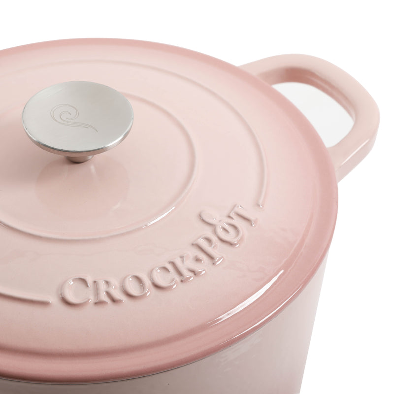 Crock-Pot Artisan 5qt Enamel Cast Iron Dutch Oven w/ Lid - Color Sleeve w/ Remailer