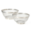 Juego de coladores de malla de acero inoxidable Martha Stewart Covello de 2 piezas - Etiqueta colgante