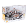 Gibson Home Bransonville 8pc Stainless Steel Belly Shape Cookware Set - Gift Box