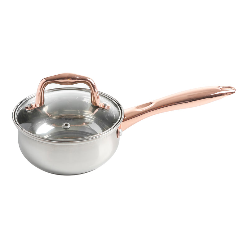 Gibson Home Bransonville 8pc Stainless Steel Belly Shape Cookware Set - Gift Box