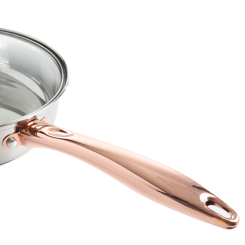 Gibson Home Bransonville 8pc Stainless Steel Belly Shape Cookware Set - Gift Box