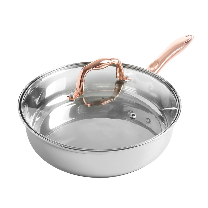 Gibson Home Bransonville 8pc Stainless Steel Belly Shape Cookware Set - Gift Box