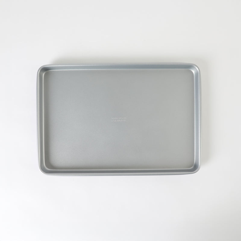 Martha Stewart Everyday Bakeaway 15" Carbon Steel Cookie Sheet - Silver - Nonstick Interior - Color Label