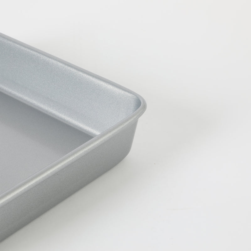 Martha Stewart Everyday Bakeaway 9" Carbon Steel Bake Pan - Silver - Square - Nonstick Interior - Color Label