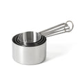 Martha Stewart Richburn 4pc Stainless Steel Measuring Cups - Matte Finish - Tie Card
