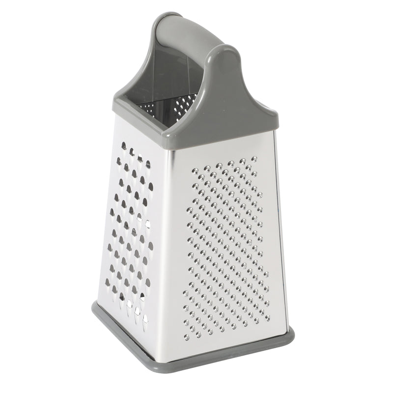 Oster Bluemarine 4 Sided Stainless Steel Box Grater - Blue/Grey - PP/TPR Handle - Color Sleeve