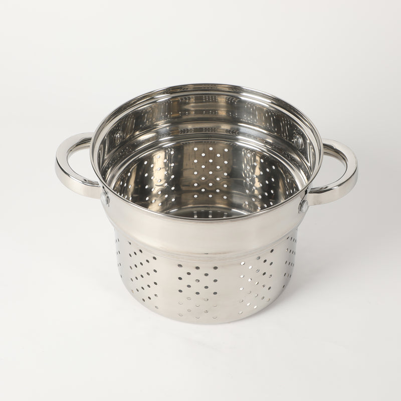 Oster Sangerfield 5qt Stainless Steel Pasta Pot Set w/ Steamer, Basket, & Lid - Gift Box