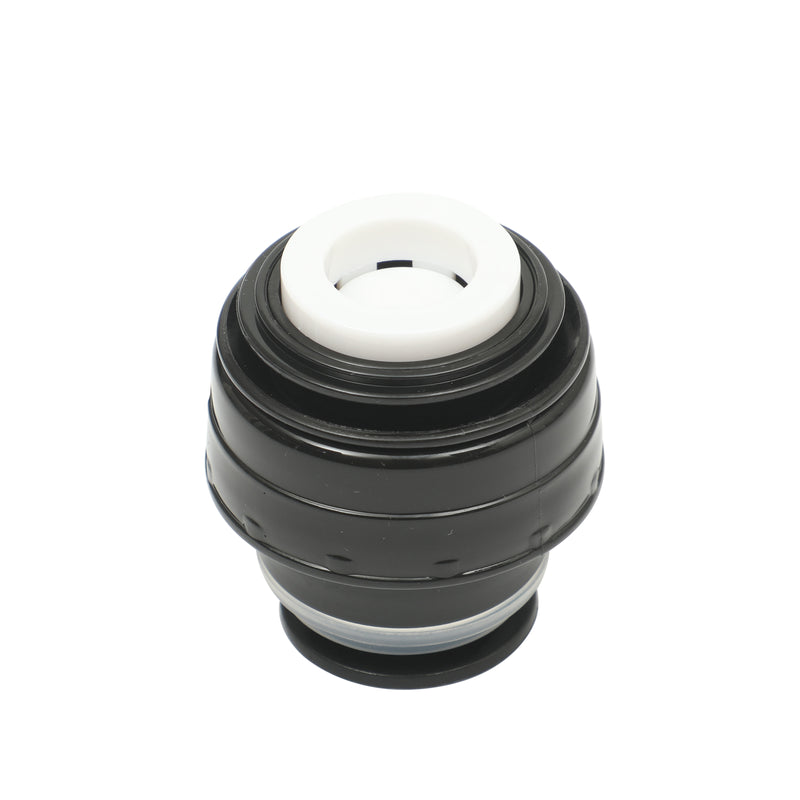Mr. Coffee Leatherette 23oz Stainless Steel Double Wall Thermal Bottle w/ Lid & PU Handle - Black - Open Stock
