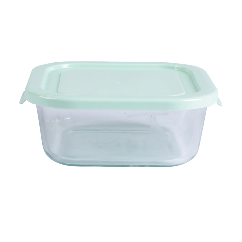 Martha Stewart Hadsell 6pc Borosilicate Glass Storage Container Set w/ PP Pop Lids - Martha Blue / Clear - Gift Box