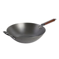 Babish 14" Rust Resistant Carbon Steel Wok - Wood Handle - Gift Box w/ Remailer