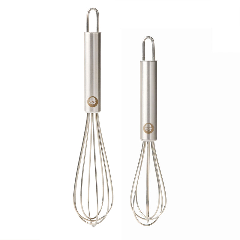 Babish 2pc 6.5" & 5.5" Stainless Steel Mini Whisk Set - Gift Box w/ Remailer