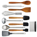 Babish 11pc Essential Tool Set - Wood / Silicone / SS - GBX w/ Remailer
